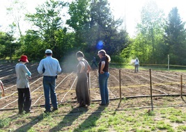 St. Phocas Community Farm - waiting for the first seedling to appear